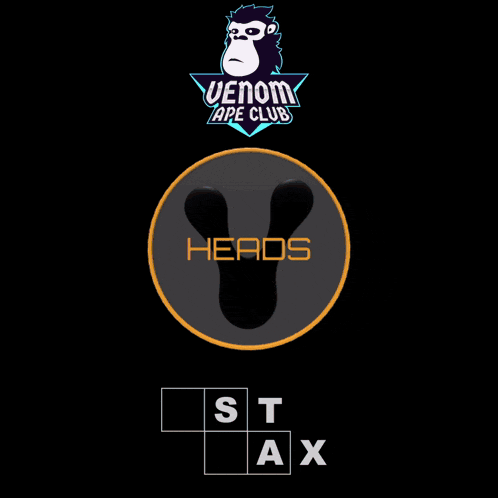 a logo for venom ape club heads with a gorilla on it