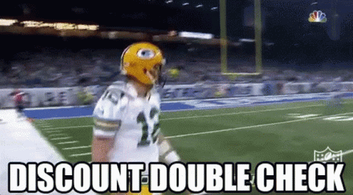 Go Packers Discount D Ouble Check GIF - Go Packers Discount D Ouble Check Number12 GIFs