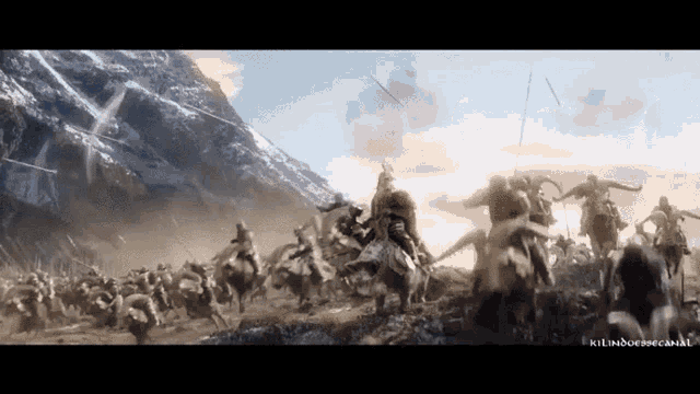 a group of soldiers are fighting each other in a battle .