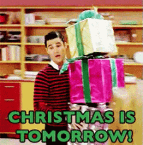 Christmas Is Tomorrow Tomorrow GIF - Christmas Is Tomorrow Tomorrow Xmas GIFs