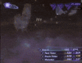 a screenshot of a video game shows a red rider and a matador