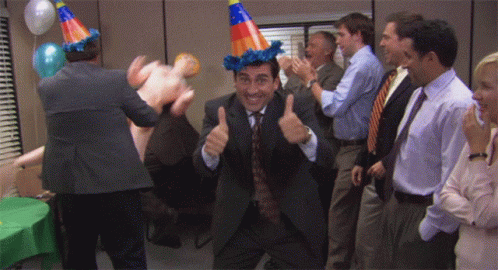 The Office Happy Birthday GIF - The Office Happy Birthday Celebrate GIFs