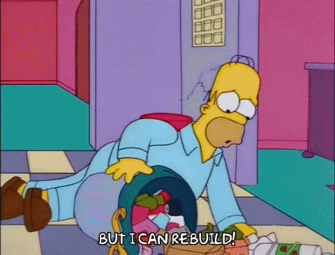 But I Can Rebuild Homer Simpson GIF - But I Can Rebuild Homer Simpson Trash GIFs