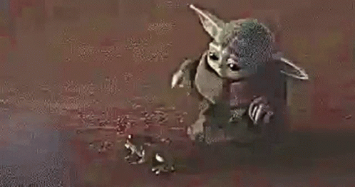 Baby Yoda Mere GIF - Baby Yoda Mere Frog GIFs