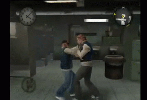 Bully Fight GIF - Bully Fight Video Game GIFs