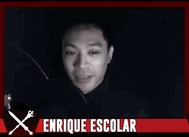 enrique escolar is the name of the man shown on the screen