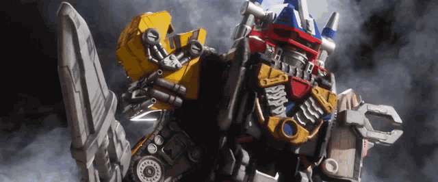 a transformer with a sword and a sword blade