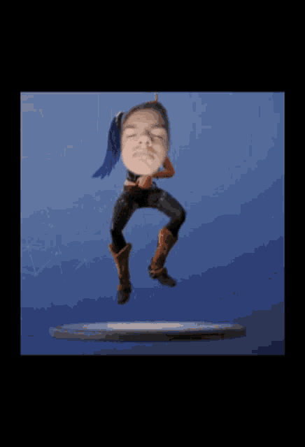 a statue of a person with a face on it