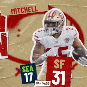 San Francisco 49ers (31) Vs. Seattle Seahawks (17) Fourth Quarter GIF - Nfl National Football League Football League GIFs