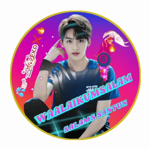 a sticker that says waalaikum salam salam santun