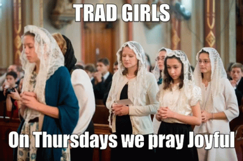 Trad Girls Latin GIF - Trad Girls Latin Rosary GIFs