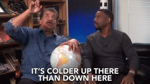 Its Colder Up There Than Down Here GIF - Its Colder Up There Than Down Here Chilly GIFs