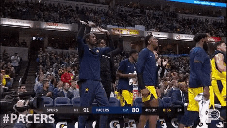 the pacers are playing the spurs in a game