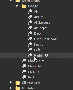 a computer screen shows a list of folders including dodge air and airhit