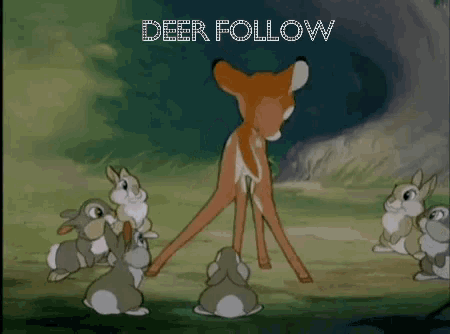 Bambi Deer Follow GIF - Bambi Deer Follow GIFs