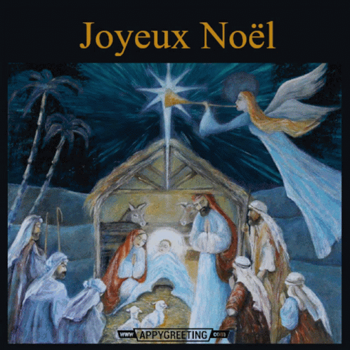 Joyeux Noël French Christmas Card GIF - Joyeux Noël French Christmas Card GIFs