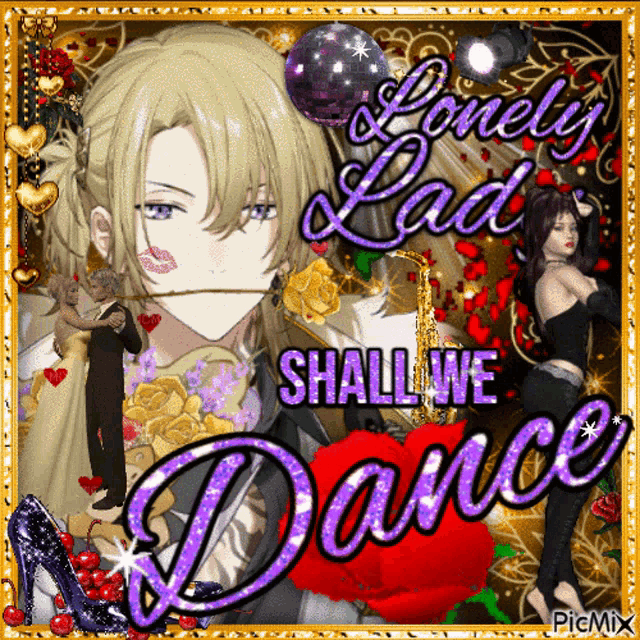 a poster that says ' lovely lady shall we dance '