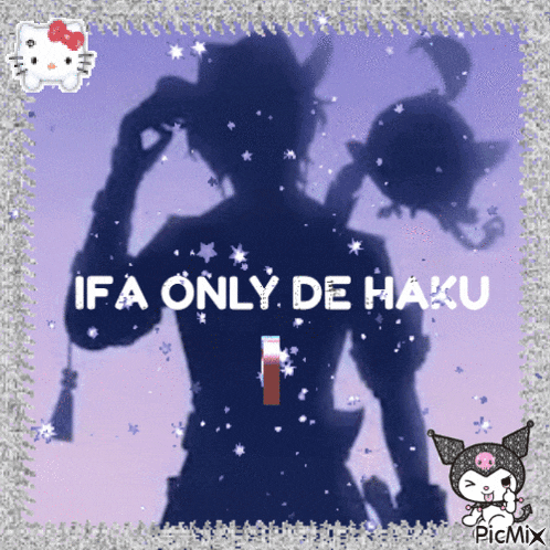 ifa only de haku is written on a picture of a man