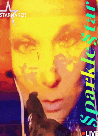 a poster with a woman 's face and the words sparkle star on it