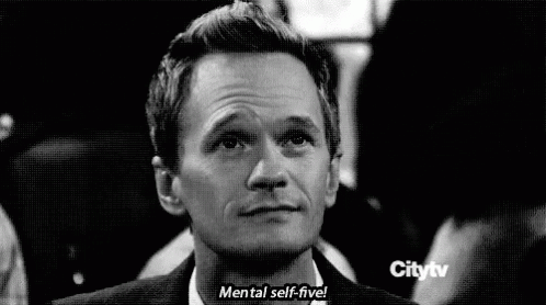 Himym Mental Self Five GIF - Himym Mental Self Five Barney GIFs