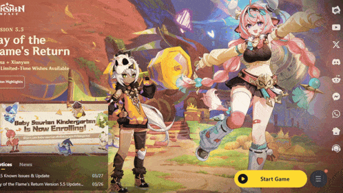 a screenshot of a game called genshin impact showing a girl and a cat