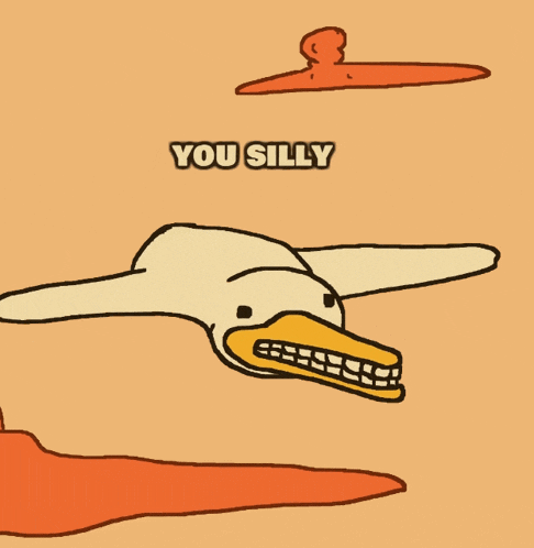 a cartoon of a duck with its mouth open and the word bastard on the bottom