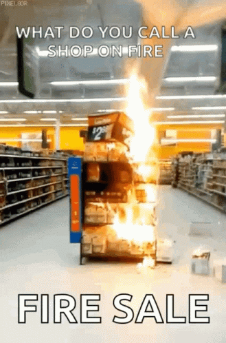 Fire Sale GIF - Fire Sale Walmart GIFs