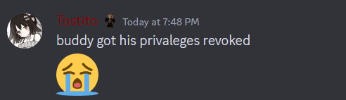 a screenshot of a discord conversation between tosito and buddy