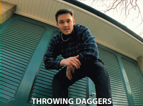 Throwing Daggers Throwing Bad Vibes GIF - Throwing Daggers Throwing Bad Vibes Disapproving GIFs