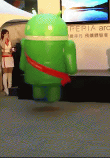 Dancing Mascot Android GIF - Dancing Mascot Android Breakdance GIFs