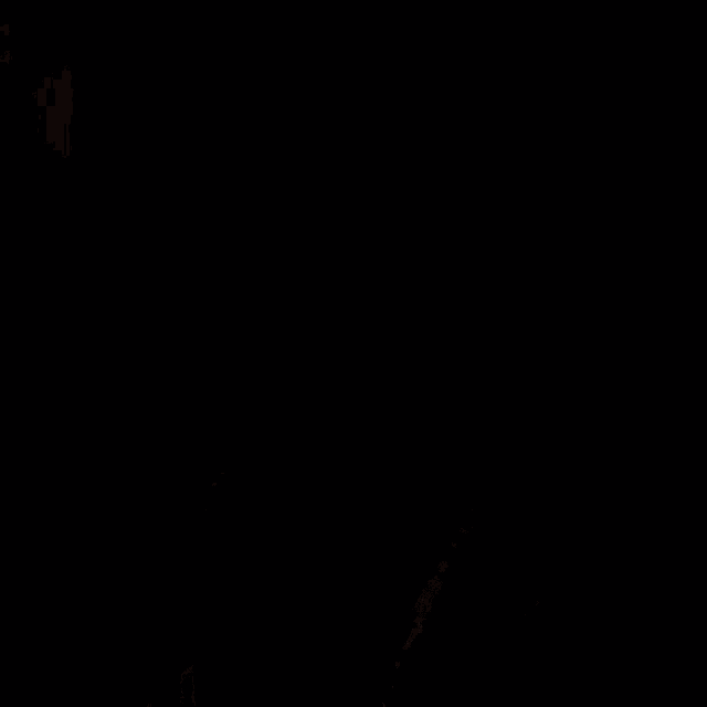 a close up of a person 's face with their hand out