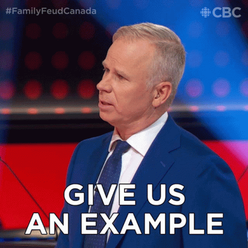 Give Us An Example Gerry Dee GIF - Give Us An Example Gerry Dee Family Feud Canada GIFs