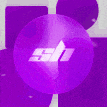 a purple circle with a sh logo on it