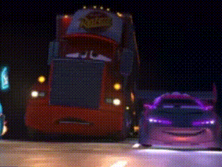 a cartoon truck with the words `` we 've '' on it