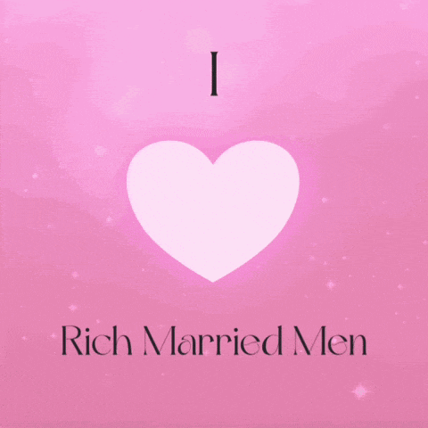 a pink background with the words i love rich married men