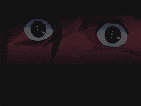 a close up of a person 's eyes with the letter c in the middle