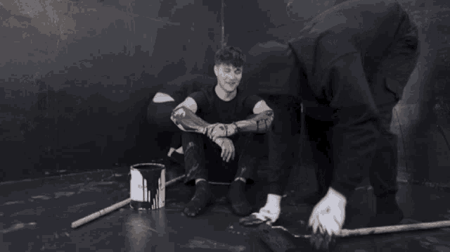 a black and white photo with the words what the f * ck is happening at the top