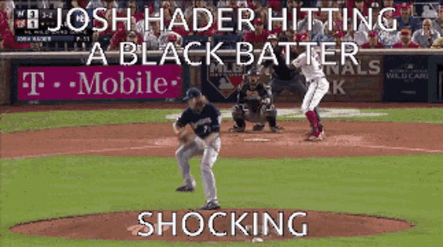 josh hader hitting a black batter shocking on the baseball field