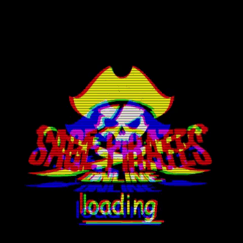 a loading screen for a video game called saber pirates online
