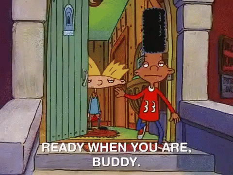 Ready When You Are, Buddy. GIF - Ready When You Are Ready Hey Arnold GIFs
