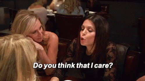 Do You Think I Care? GIF - Housewives Dont Care Idc GIFs