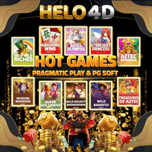 a display of helo 4d hot games including mahjong wins and starlight princess