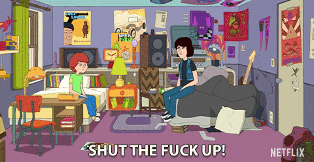 Shut The Fuck Up Be Quiet GIF - Shut The Fuck Up Be Quiet Angry GIFs