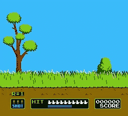 a video game screen shows a fox and a tree and says fly away