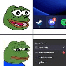 a frog is sitting in front of a computer screen with a spotify icon .