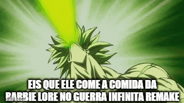 a cartoon character with a green light coming out of his eyes