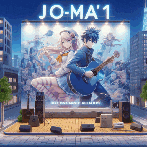a billboard that says jo-ma ' 1 on it
