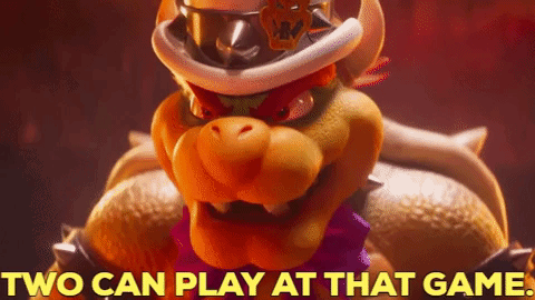 Mario Movie Bowser GIF - Mario Movie Bowser Two Can Play At That Game GIFs