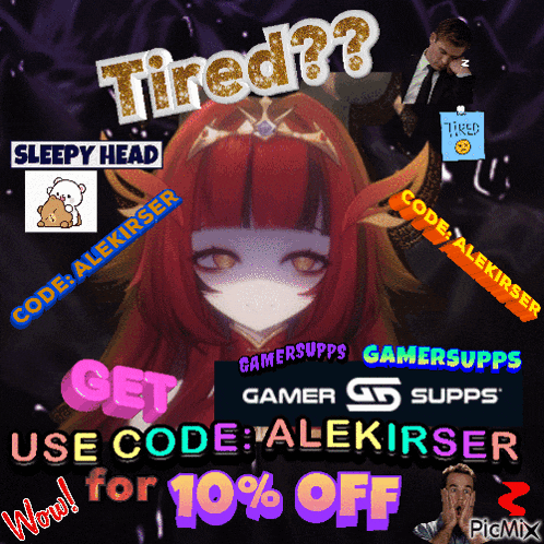 a poster that says " tired " on it