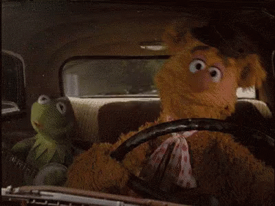 Driving Muppets GIF - Driving Muppets Fozzie GIFs